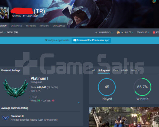 TR PLAT 1 59LP 67WR I DİA MASTER ELO 16K MAVİ ÖZ