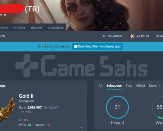TR GOLD 2 66LP 58WR I YÜKSEK ELO 27K MAVİ ÖZ