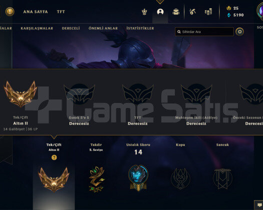TR GOLD 2 36LP 70WR I DİAMOND ELO KOSTÜMLÜ SMURF
