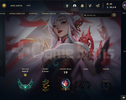 TR PLAT 4 75WR I DİAMOND ELO 20K MAVİ ÖZ SMURF