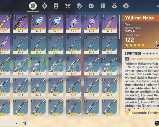 AR 16 YOİMİYA+THUNDERİNG PULSE+11.OOO PRİMOGEM