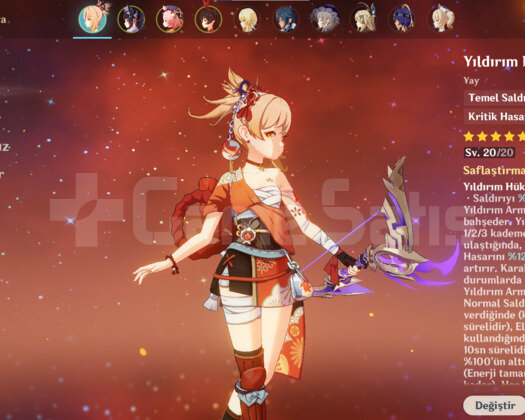 AR 16 YOİMİYA+THUNDERİNG PULSE+11.OOO PRİMOGEM