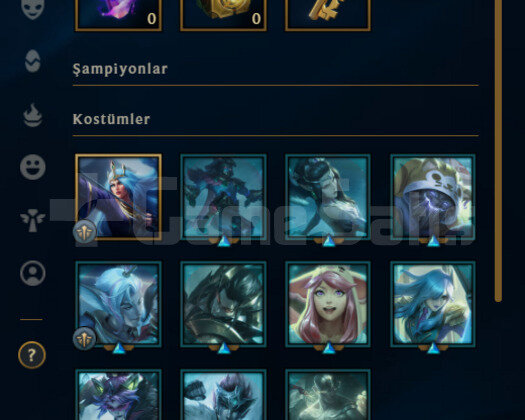 TR Plat 1 | 4 Kostüm - 30K Mö | LoL Hesap