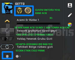 2 MADALYA | RANK ACIK | GUVEN FAKTORU YESIL