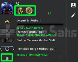 2 MADALYA | PRIME CSGO | MAGAZA TR YESIL FAKTOR