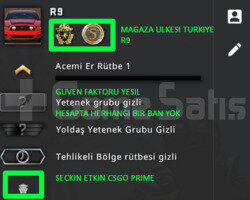 2 MADALYA | PRIME CSGO | MAGAZA TR YESIL FAKTOR