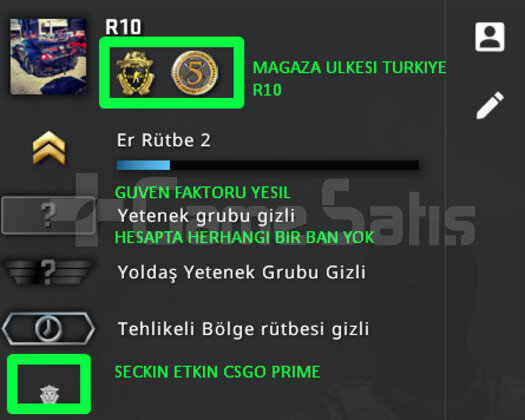 2 MADALYA  PRIME MAGAZA TR YESIL FAKTOR +90 TL ENV