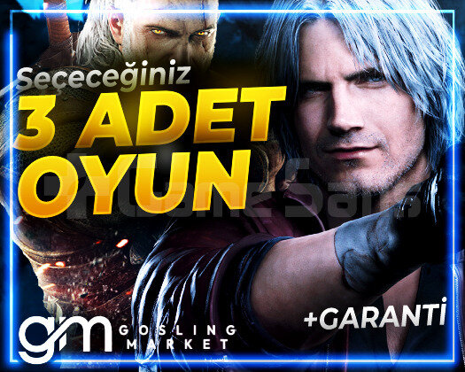 İSTEDİĞİNİZ 3 OYUN + SINIRSIZ GARANTİ