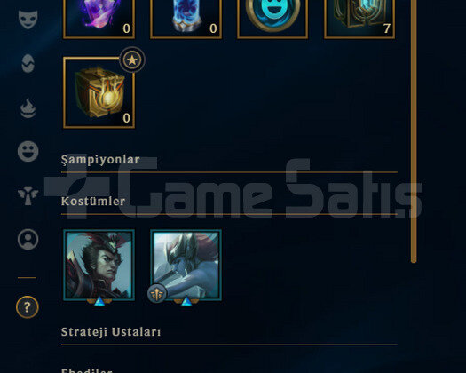 TR 67 WR Gold 2 | 6 Kostüm 36 Hero | LoL Hesap