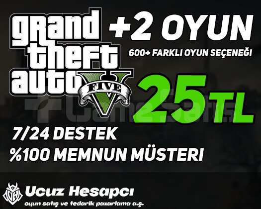 GAT V + 2 Oyun + Garanti