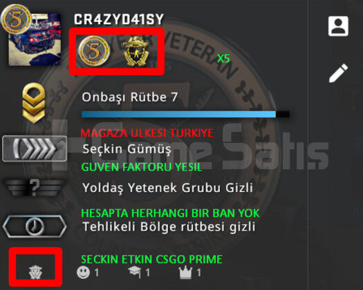 2 MADALYA | RANK ACIK | GUVEN FAKTORU YESIL