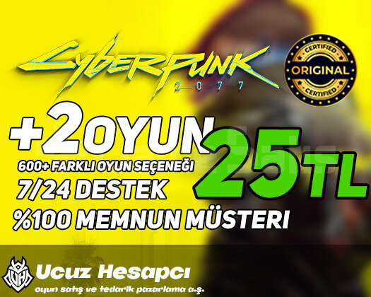Cyberpunk 2077 + 2 Oyun + Garanti