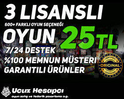 3 Lisanslı Oyun 25TL + Garanti + Destek