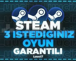İstediğiniz 3 Oyun  GARANTİ + DESTEK