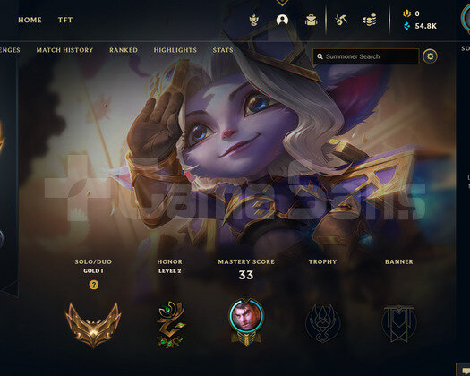 EUW Gold 1 | 7 Kostüm - 54K Mö | LoL Hesap