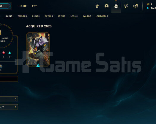 EUW Gold 2 | 1 Kostüm - 16K Mö | LoL Hesap