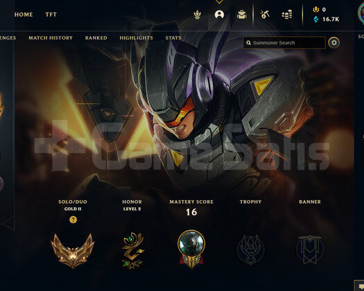 EUW Gold 2 | 1 Kostüm - 16K Mö | LoL Hesap