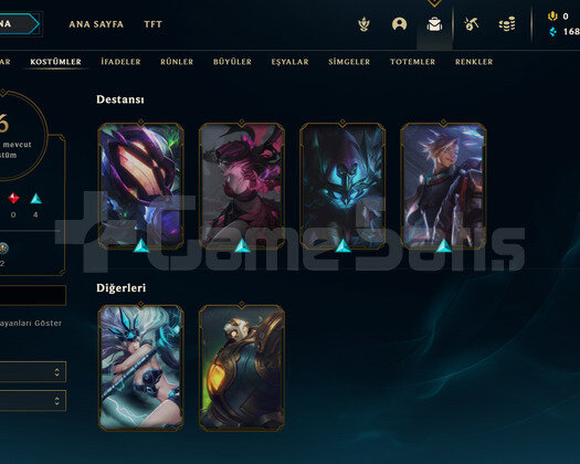 TR Elmas 4 | 6 Kostüm - 37 Hero | LoL Hesap