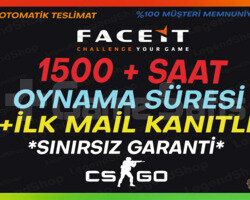FACEİT HAZIR+ 1500+ SAAT CSGO+İLK MAİL