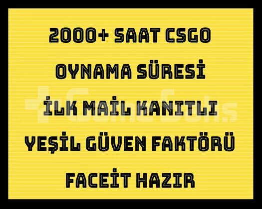 2000 Saat Csgo + İLK MAİL