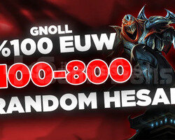 UltraKaliteli EUW 100-800 SKİN DOPDOLU KALİTELİ
