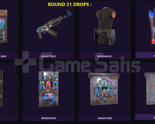 Rust Twitch Drop ROUND 21+22+23 | 47 SKİN