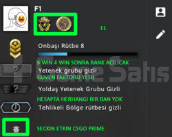2 MADALYA PRIME CSGO 6 WIN MAGAZA TR YESIL FAKTOR