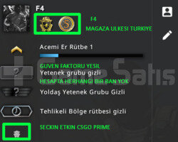 2 MADALYA | PRIME CSGO | MAGAZA TR YESIL FAKTOR