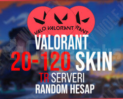 Valorant 20-120 Skinli Random Hesap