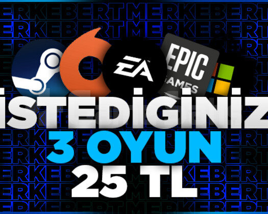 ANINDA İstediğiniz 3 Oyun + Garanti