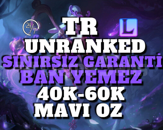 TR BAN RİSKSİZ 40K-60K 30 LEVEL UNRANKED