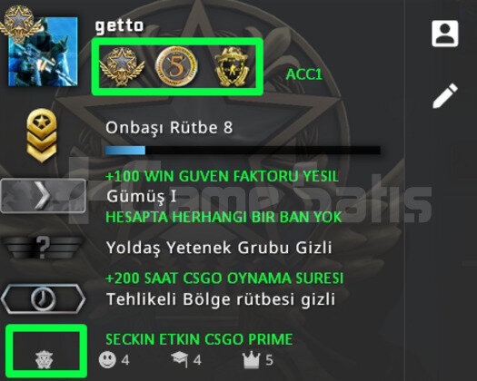 3 MADALYA | RANK ACIK | GUVEN FAKTORU YESIL