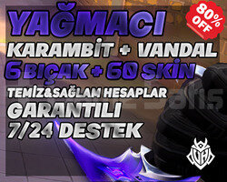 Yağmacı Karambit + Vandallı , 6 Bıçaklı Hesap