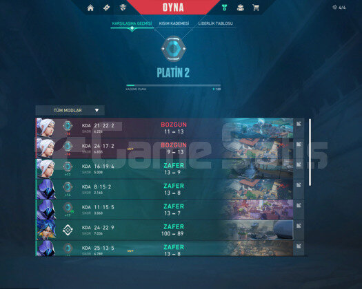 Vandal Phantomlu PLAT 2 HESAP