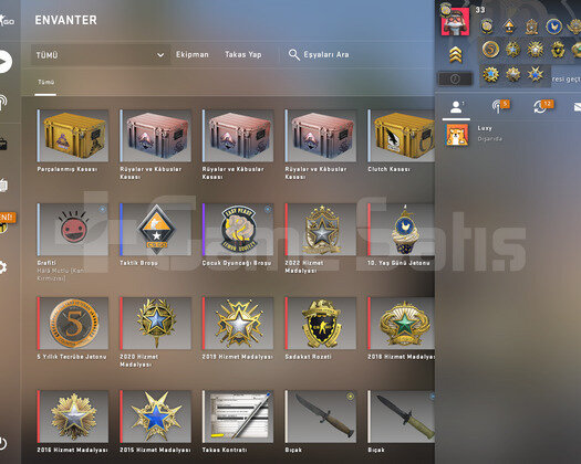 14 MADALYALI CS GO STEAM HESABI