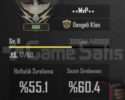8.7 SEVİYE KLAN/ İSİM DEĞİŞME AKTİF/ ANINDA TESLİM