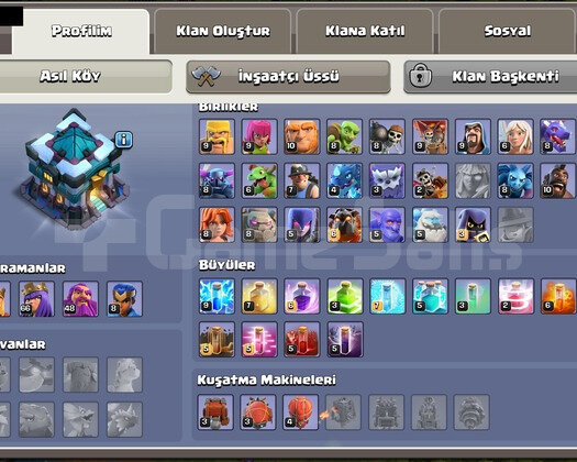 Belediye Binası 13 Max & 6 İnşaatçı & 199 Level