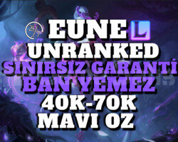 EUNE BAN RİSKSİZ 40K-70K 30 LEVEL UNRANKED