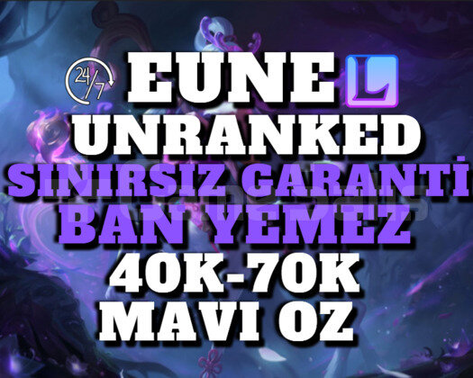 EUNE BAN RİSKSİZ 40K-70K 30 LEVEL UNRANKED