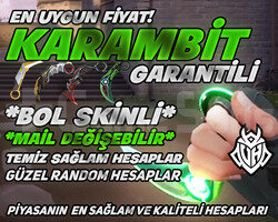 Karambit Garantili + Bol Skinli + Mail Değişebilir
