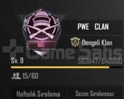 9.9 SEVİYE KLAN / İSİM DEĞİŞME AKTİF/ ANINDA TESLİ