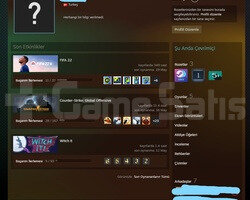 İlk Sahibinden Steam Hesabı