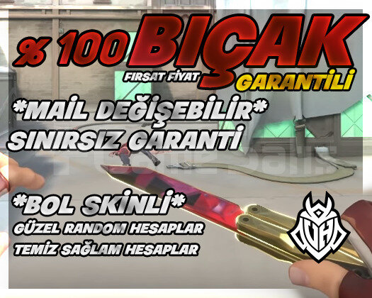 Bıçak Garantili + Mail Değişebilir + Garantili