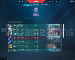 DİA 2 +2 RANK ATLAYAN YUKSEK RMRLI HESAP
