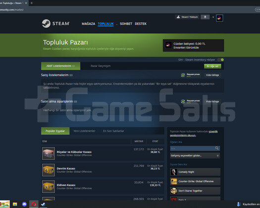 5 DOLAR YATIRILMIŞ İLK MAİLLİ 739 OYUNLU HESAP