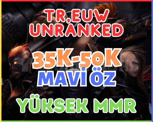 TR,EUW - UNRANKED 30 LEVEL HESAP