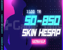 50-850 SKİN TR ULTRA VIP LOL RANDOM HESAP