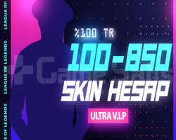 100-850 SKİN TR ULTRA VIP LOL RANDOM HESAP
