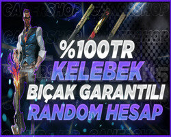 TR SUNUCU KELEBEK BIÇAK GARANTİ DOPDOLU HESAP