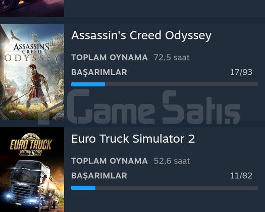 Steam Hesap Assassins Creed Odyssey ETS2 NfsPybck